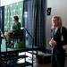 Heather Lyke stands at the EMU Convocation Center before the press conference on Monday, July 1. Daniel Brenner I AnnArbor.com